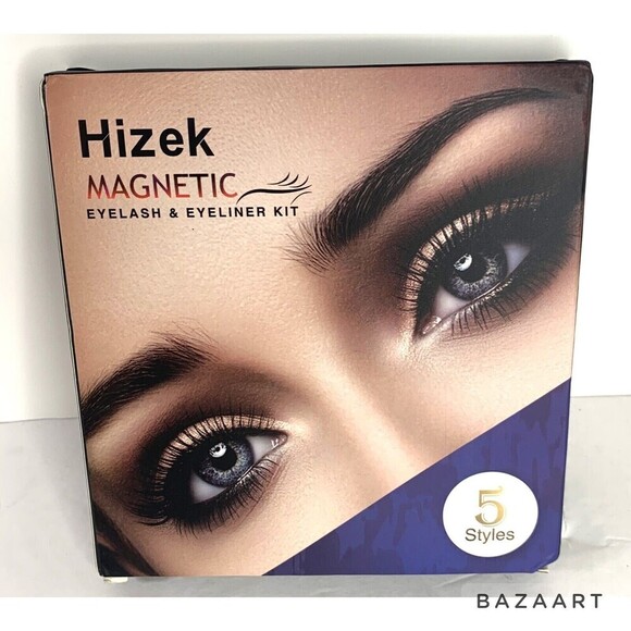 Magnetic FalseEyelashes, 5 Pair Different Style And Eyeliner Kit. - Picture 2 of 6